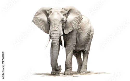 Regal Elephant On Transparent Background