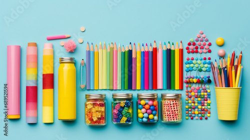 Various colorful material photo