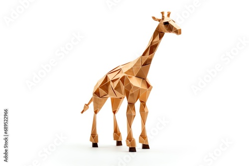 a giraffe made from paper