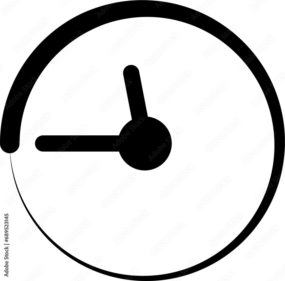 Clock vector shape Clock vector shape