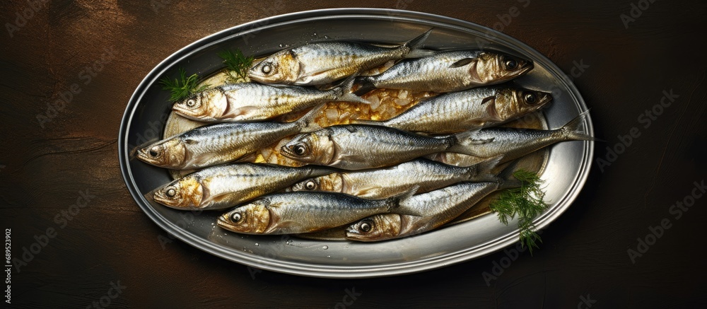 Cooked sardine.