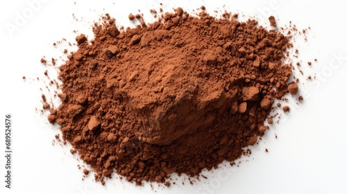 Cocoa powder pile. Generative AI