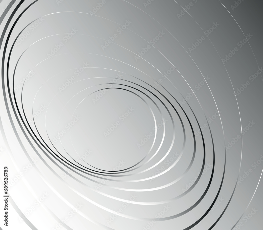 Obraz premium black and white spiral