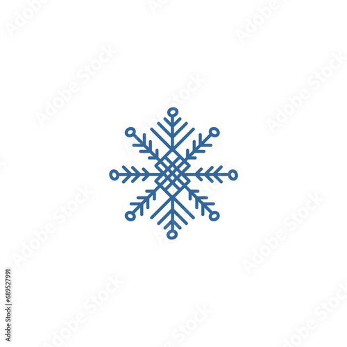 set snowflake element vector vector