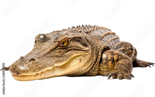 Burundian Crocodile Beauty On Transparent Background