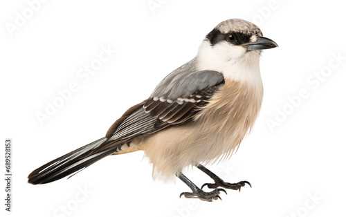 Canadian Gray Jay On Transparent Background