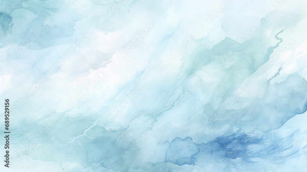 Subtle watercolor background in a light blue hue, delicate and artistic for creative slides