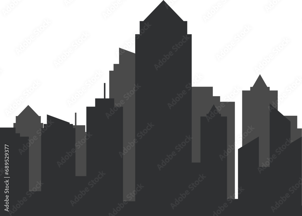 Fototapeta premium City Building Silhoute
