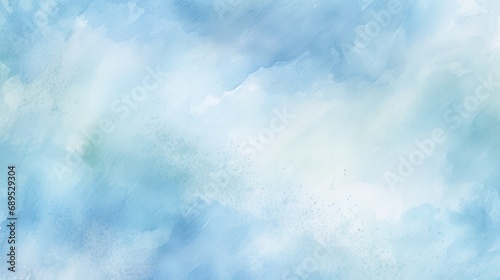 Subtle watercolor background in a light blue hue, delicate and artistic for creative slides photo