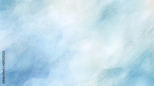 Subtle watercolor background in a light blue hue, delicate and artistic for creative slides