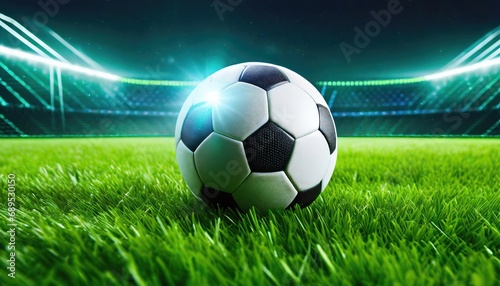  soccer ball on green grass © Marko