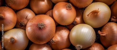 Assorted Fresh Onions in Earthy Tones