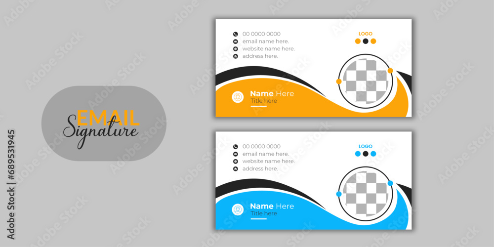 Modern and corporate email signature design.