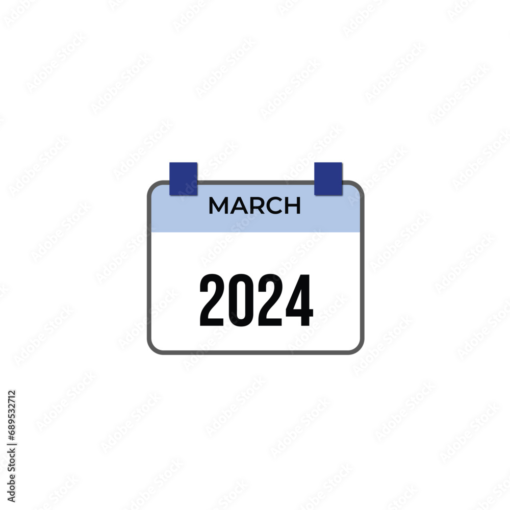 March 2024 calendar icon