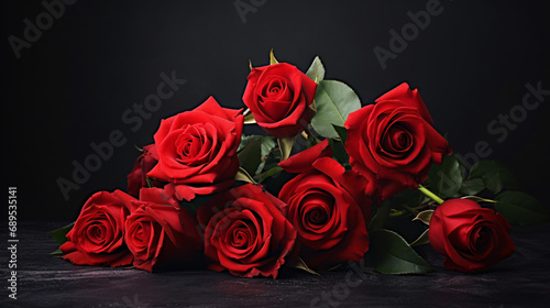 Beautiful bouquet of fresh Red roses