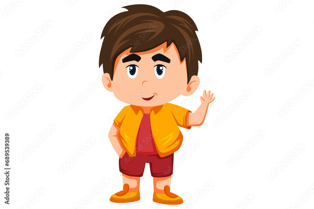 Cute Boy Character Design Illustration Cute Boy Character Design Illustration