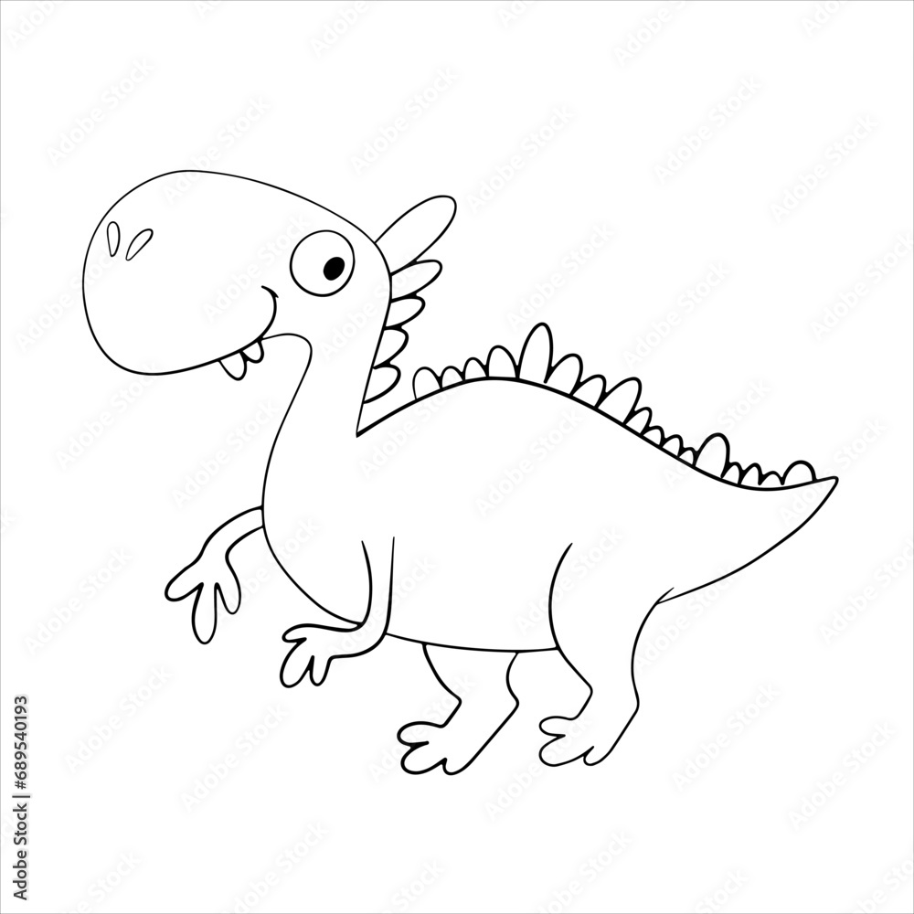 Vector illustration cute dinosaur Tyrannosaurus Vector illustration cute dinosaur Tyrannosaurus