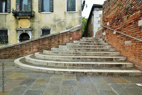 Steps, Venice, Veneto, Italy, Europe, Italian, European photo