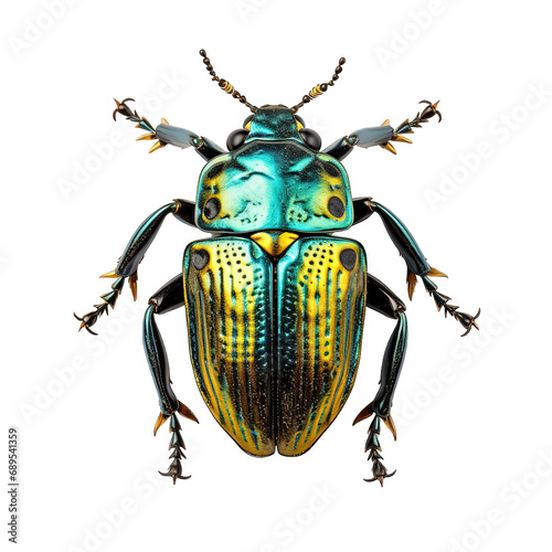 Green Beetle Isolated © Ariestia