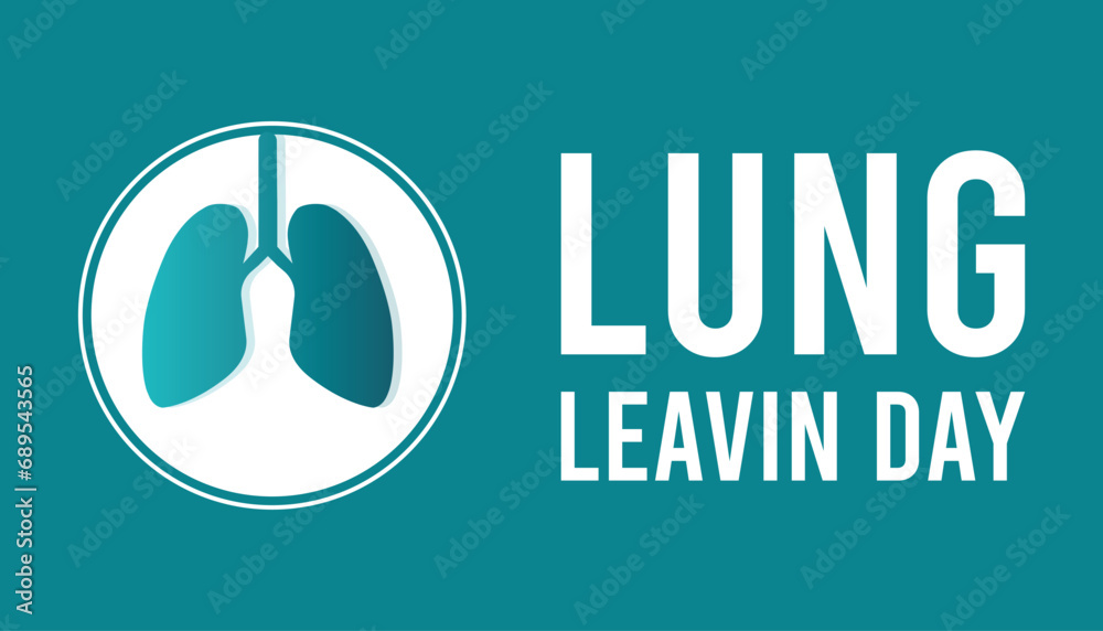 Vector illustration on the theme of National Lung Leavin day observed each year during February.banner, Holiday, poster, card and background design. Vector illustration on the theme of National Lung Leavin day observed each year during February.banner, Holiday, poster, card and background design.