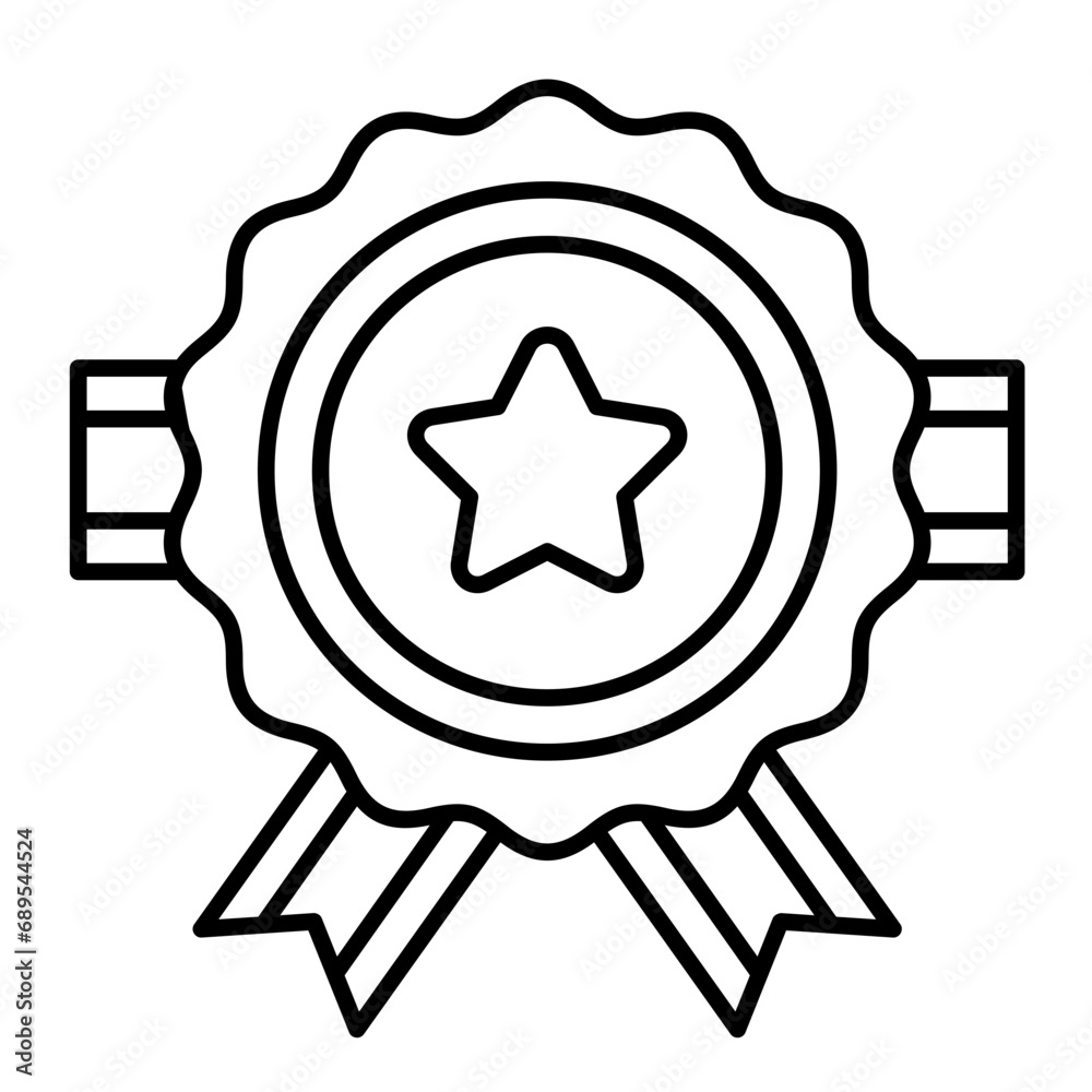 Quality vector icon on line Quality vector icon on line