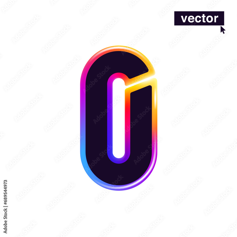 0 logo. Number zero in vivid neon line style. Rainbow gradient icon for Sale banner. Colorful vector emblem for Special Price design, Discount Offer labels, Coupon Template, futuristic identity etc. 0 logo. Number zero in vivid neon line style. Rainbow gradient icon for Sale banner. Colorful vector emblem for Special Price design, Discount Offer labels, Coupon Template, futuristic identity etc.