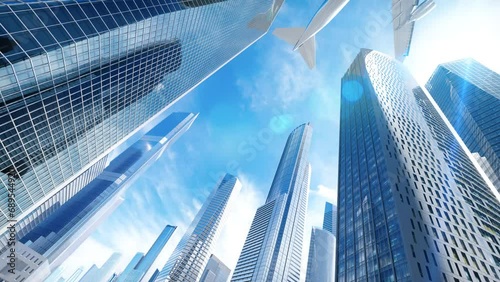 Wallpaper Mural Alabama. Airplane Landing City Skyscraper with Welcome Sign on Bus Torontodigital.ca