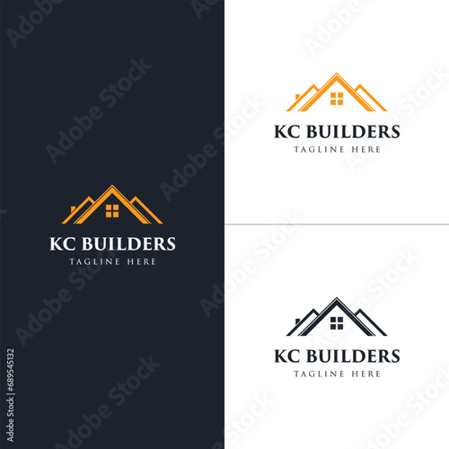 Vector Real Estate Logo Design Template Elements. Construction Architecture Building.