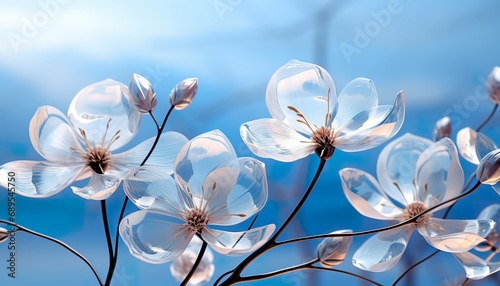 Translucent Blossoms  A Dance of Light and Water on Petals