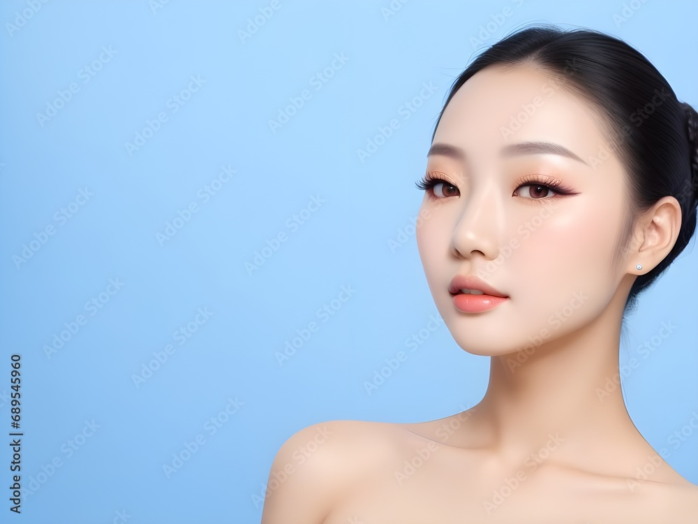 portrait of a woman soft skin in studio room portrait of a woman soft skin in studio room