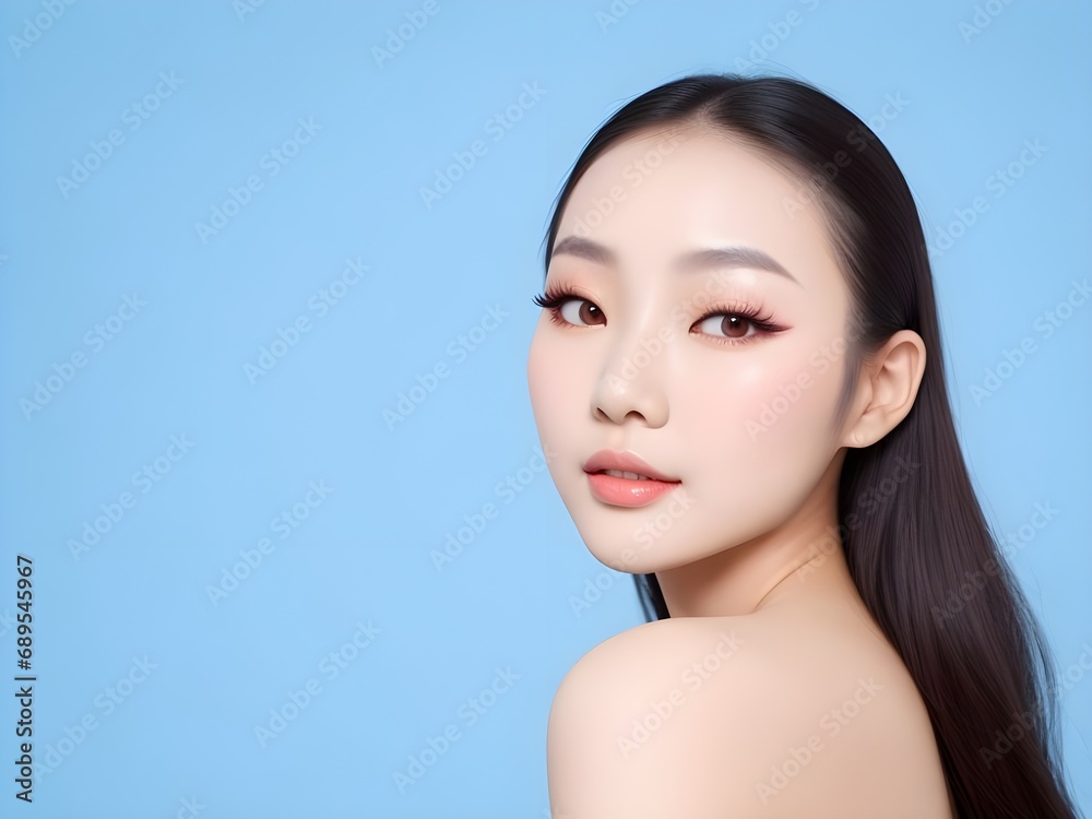 portrait of a woman soft skin in studio room portrait of a woman soft skin in studio room