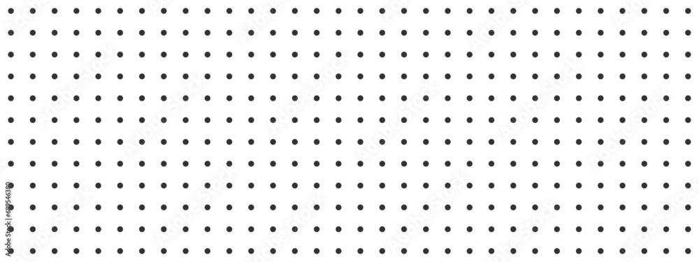 Black dot grid notebook page template on white background. Bullet journal texture. Round points seamless pattern. School or office paper background. Vector graphic illustration Black dot grid notebook page template on white background. Bullet journal texture. Round points seamless pattern. School or office paper background. Vector graphic illustration