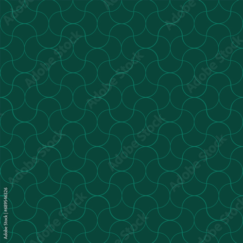 Ornament seamless geometric pattern. Green linear pattern. Wallpapers, textile for your design.Vector illustration