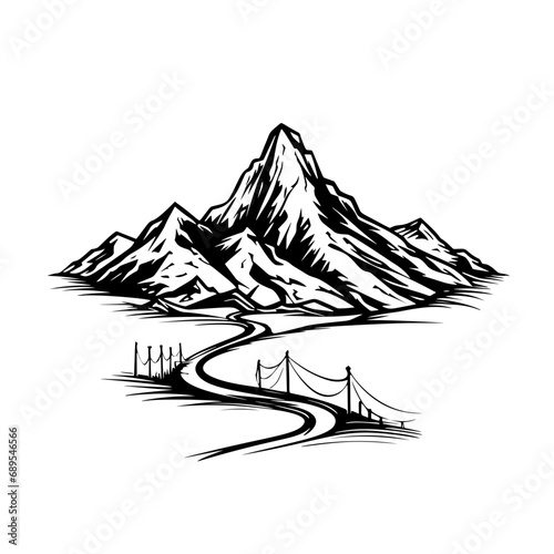 Mountains Logo Concept designs  themes  templates and vector  duck logo vector and illustration  