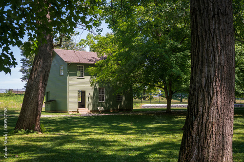 Historic Buildings at Carillon Historical Park, Museum in Dayton, Ohio, USA