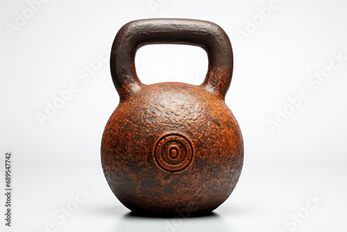 Kettlebell weight for gymnastics and exercises, sports for the Gym. Generative AI.