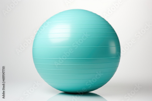 Core balance ball, sports ball for the Gym. Generative AI.