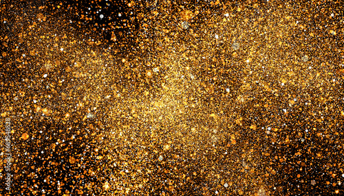 Festive abstract gold dust background