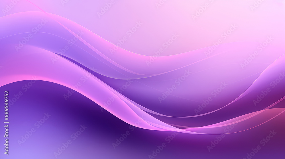 Dynamic glowing purple waves as elegant abstract background