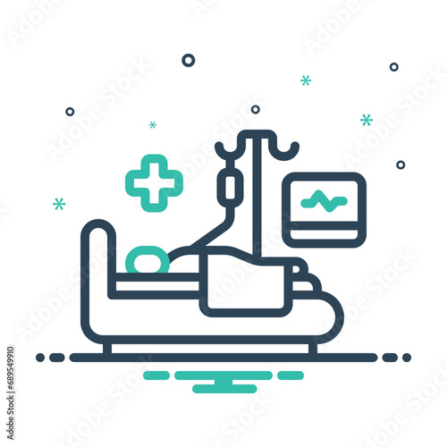 Mix icon for hospitalization