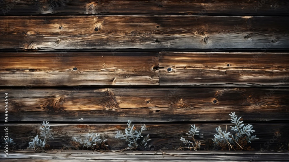 Fototapeta premium 木の板の壁