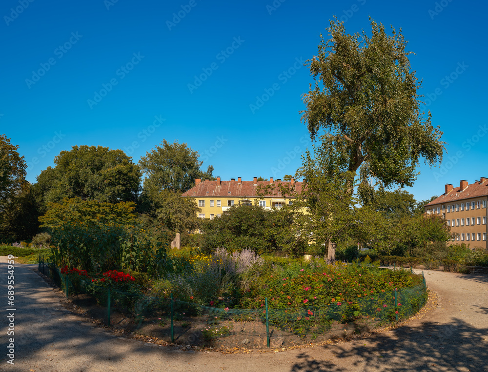 Naklejka premium Stadtplatz als Gartendenkmal: der 