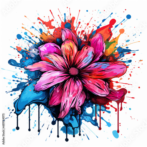 background with flowers watercolor set vector illustration of autumn theme frame isolate on white background flower nature summer hibiscus floral plant plumeria leaf blossom painting exotic arrangemen