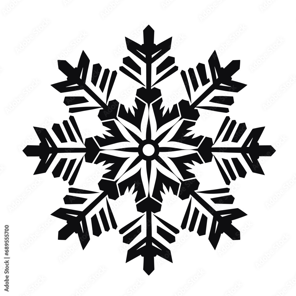 snowflakes on a black snowflakes on a black