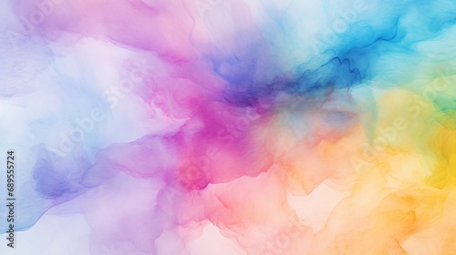 Overhead Perspective of a Watercolor Paint Background