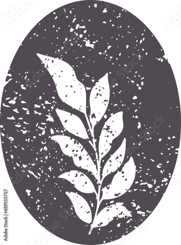 Abstract Brush Leaf