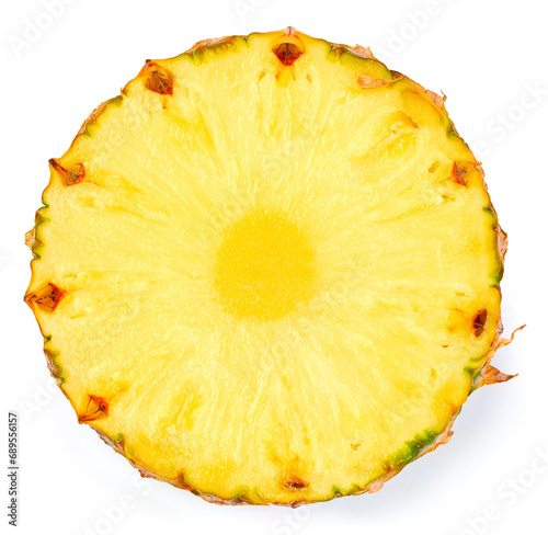 Fresh organic pineapple isolated clipping path