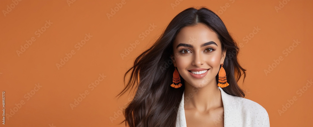Beautiful Moroccan good woman nice fashion half body eye contact Beautiful Moroccan good woman nice fashion half body eye contact