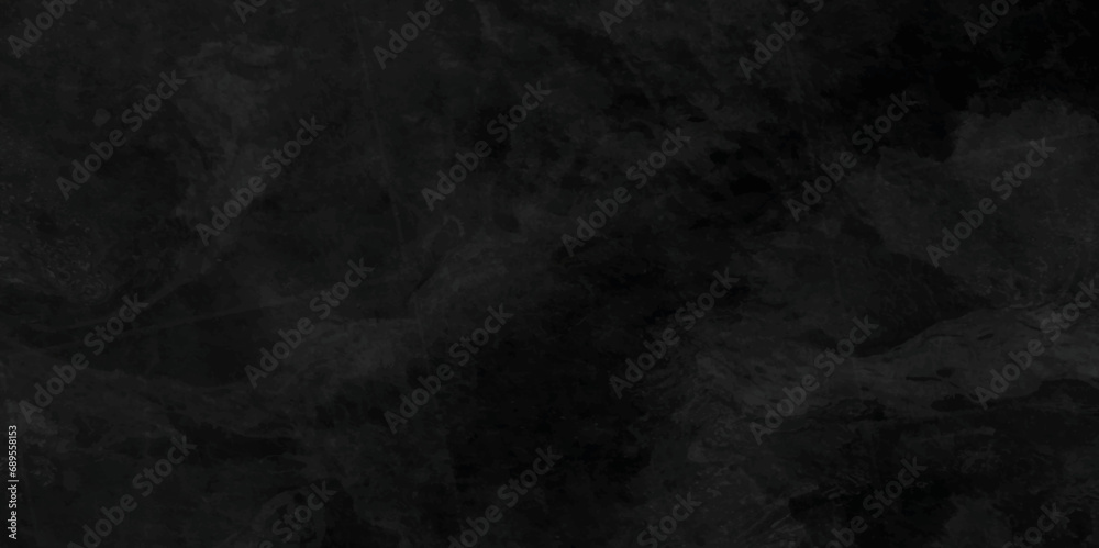 Abstract Dark black stone wall grunge aged rough blank backdrop texture background. monochrome slate grunge concrete wall black backdrop vintage marbled textured border background.