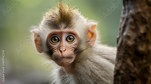 Selective Focus on Young Macaques © Flowstudio